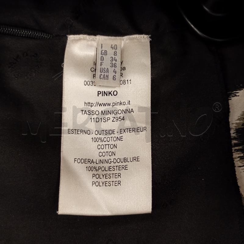 MINI GONNA PINKO NERO STRASS BRODOUX BIANCO | Mercatino dell'Usato Burolo 5