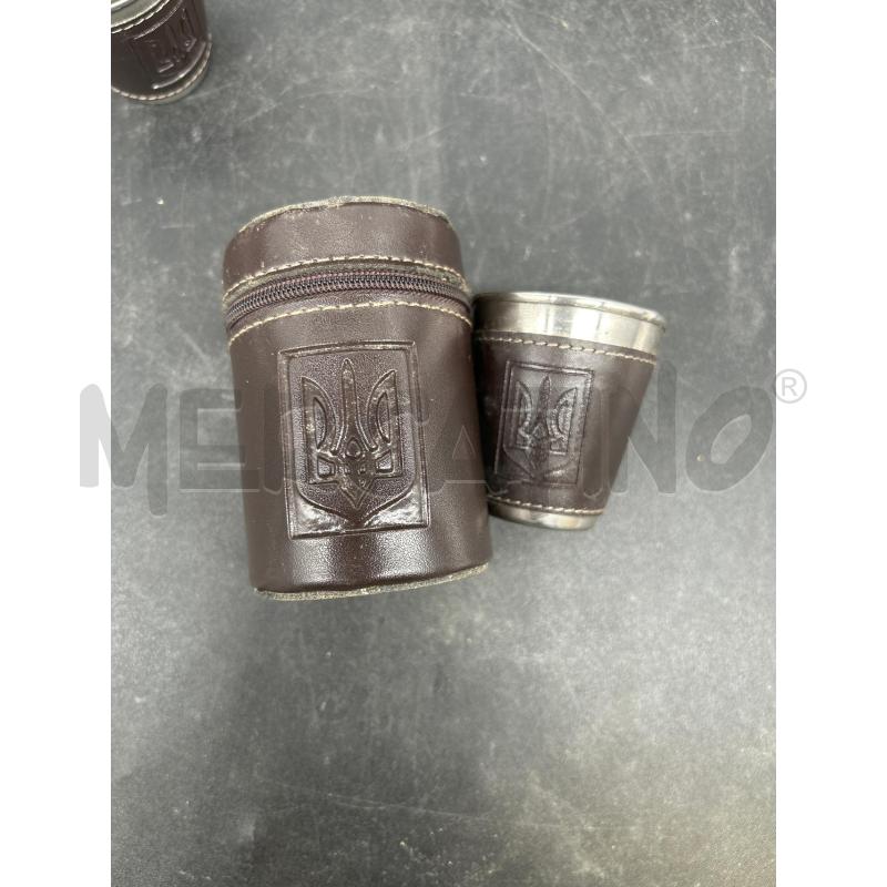 MINI TAZZINE ACCIAIO PZ4 + CUSTODIA PELLE | Mercatino dell'Usato Burolo 2
