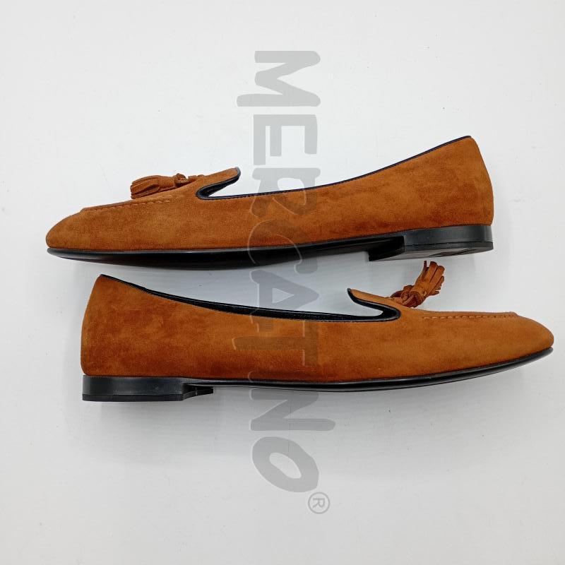 MOCASSINI DONNA CHURCH'S MARRONE SCAMOSCAITO GHIANDA SULLA PUNTA | Mercatino dell'Usato Burolo 2