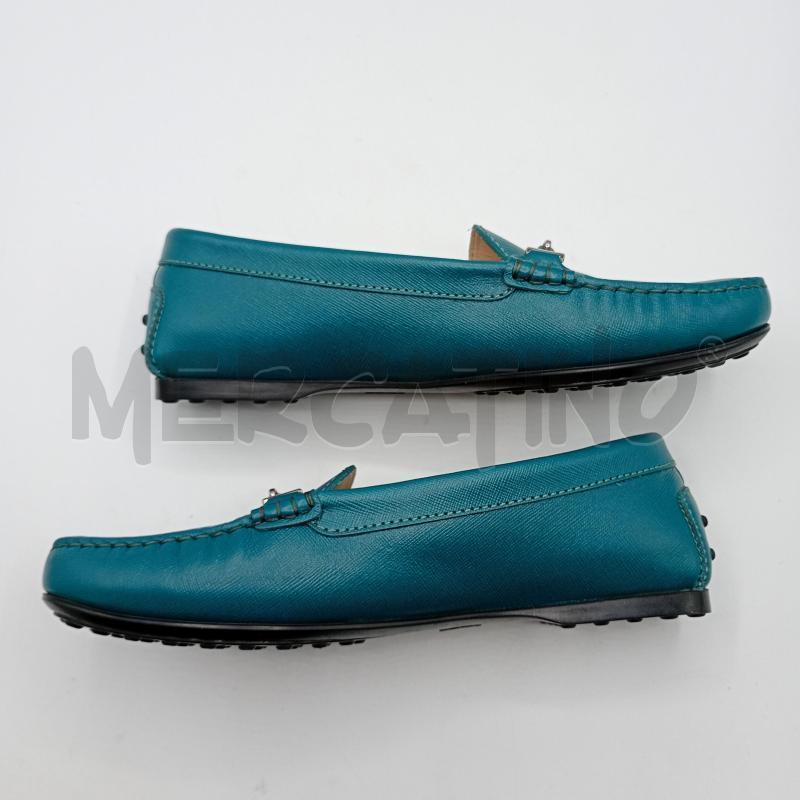 MOCASSINI DONNA TODS VERDE FIDIA METALLO | Mercatino dell'Usato Burolo 3