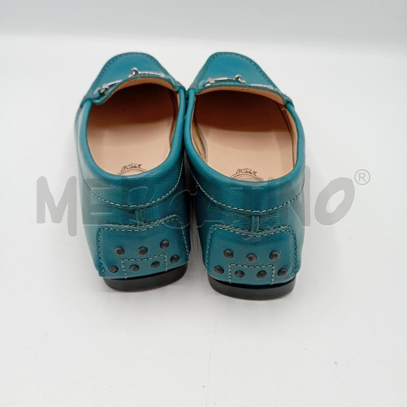 MOCASSINI DONNA TODS VERDE FIDIA METALLO | Mercatino dell'Usato Burolo 4