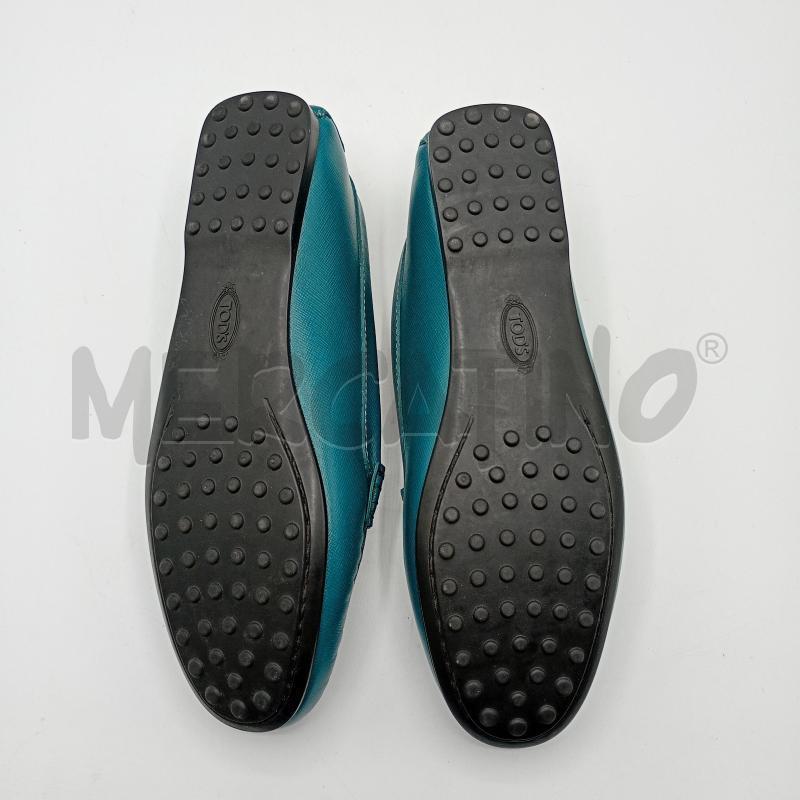 MOCASSINI DONNA TODS VERDE FIDIA METALLO | Mercatino dell'Usato Burolo 5