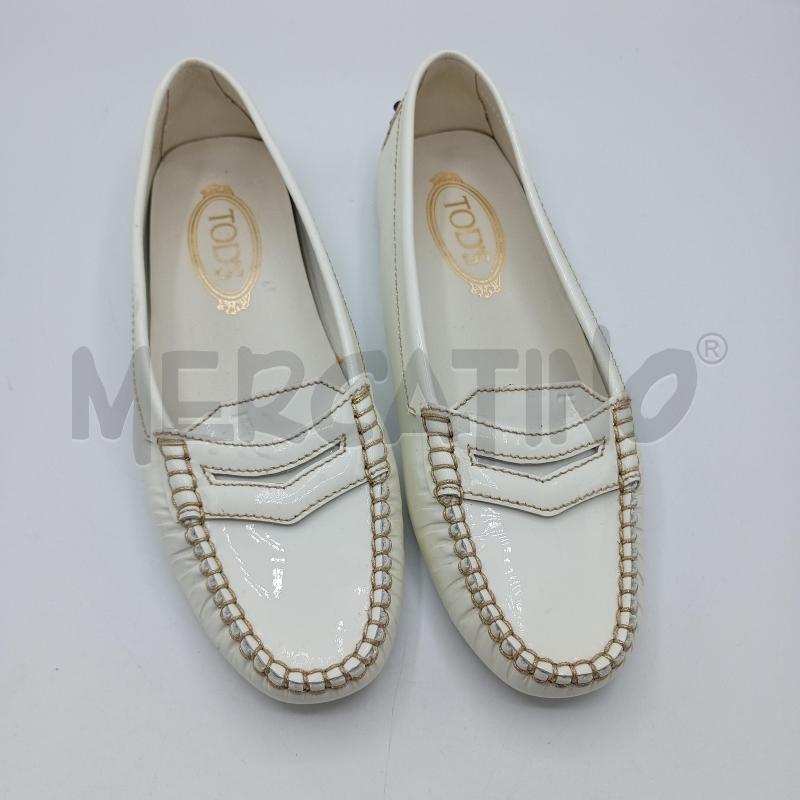MOCASSINI DONNA TOD'S BIANCO LUCIDO | Mercatino dell'Usato Burolo 1