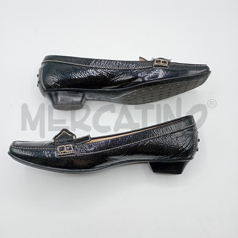 MOCASSINI DONNA TOD'S NERO PELLE MARTELLATA | Mercatino dell'Usato Burolo 3