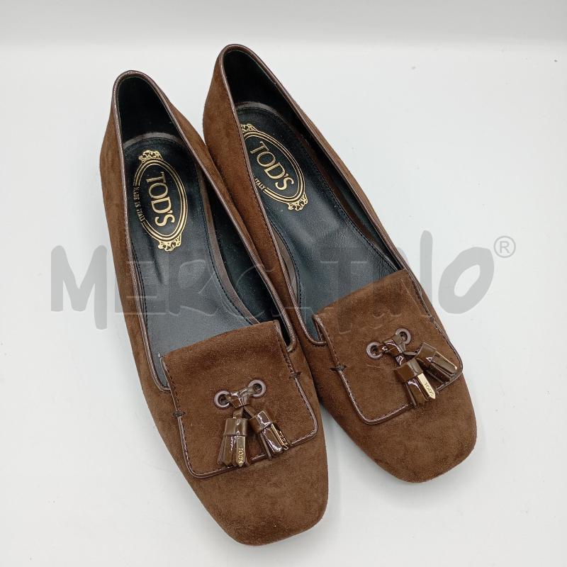 MOCASSINI DONNA TOD'S TORTORA SCAMOSCIATO  | Mercatino dell'Usato Burolo 1