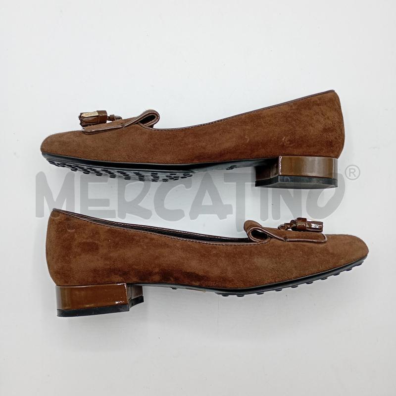 MOCASSINI DONNA TOD'S TORTORA SCAMOSCIATO  | Mercatino dell'Usato Burolo 2