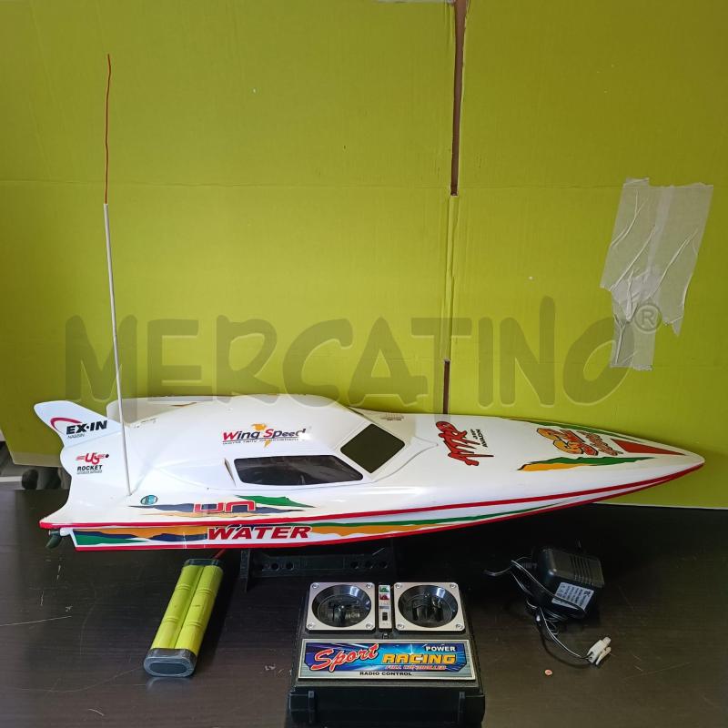 MOTOSCAFO RADIOCOMANDATO COMPLETO FUNZIONANTE EP RACING | Mercatino dell'Usato Burolo 1