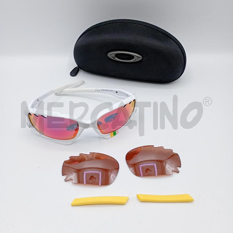 OCCHIALI CICLISMO OAKLEY 2 VISIERE 2 ASTICINA  | Mercatino dell'Usato Burolo 1