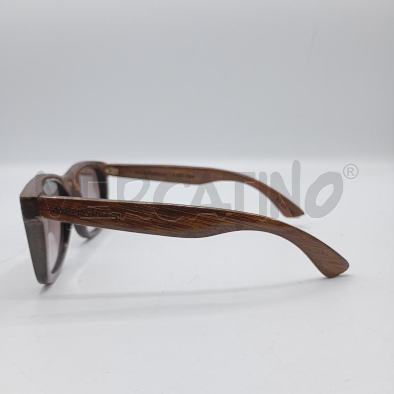 OCCHIALI DA SOLE EINSTOFFEN MARRONE IN BAMBOO  | Mercatino dell'Usato Burolo 3