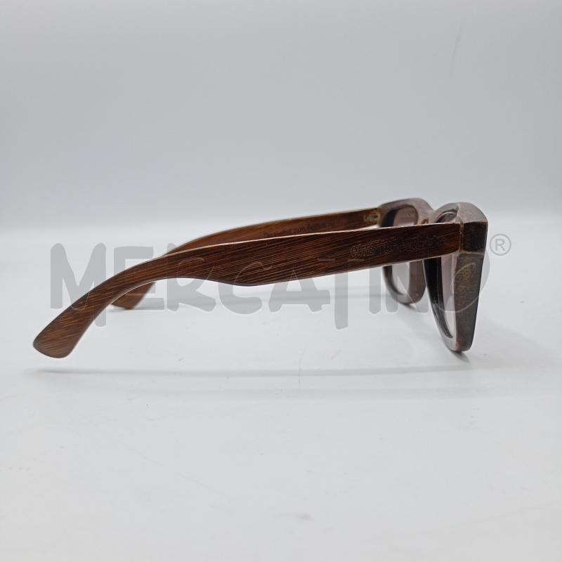 OCCHIALI DA SOLE EINSTOFFEN MARRONE IN BAMBOO  | Mercatino dell'Usato Burolo 4