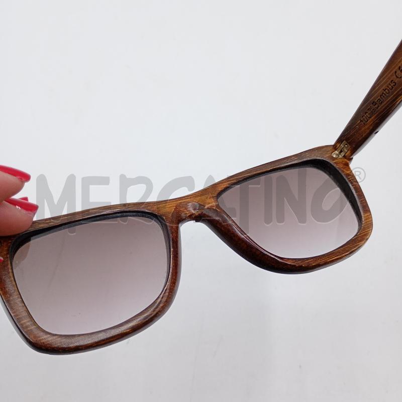 OCCHIALI DA SOLE EINSTOFFEN MARRONE IN BAMBOO  | Mercatino dell'Usato Burolo 5