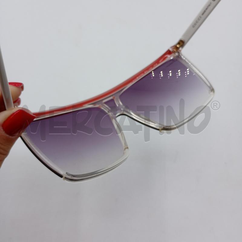 OCCHIALI GUCCI BIANCO ROSSO GG3554 S KS5BD  | Mercatino dell'Usato Burolo 5
