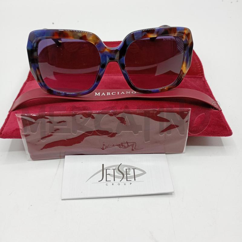 OCCHIALI MARCIANO DA SOLE MACULATO BLU MARRONE+ CUSTODIA  | Mercatino dell'Usato Burolo 1