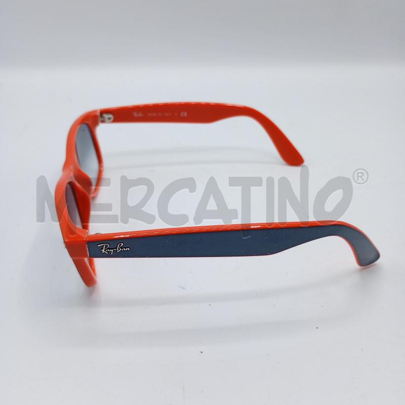 OCCHIALI UOMO RAYBA 2132 NEW WAYFARER ARANCIONE BLU + CUSTODIA  | Mercatino dell'Usato Burolo 3