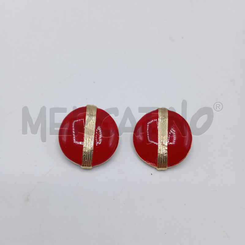 ORECCHINI MADE IN U.S.A. ROSSO DORATO | Mercatino dell'Usato Burolo 1