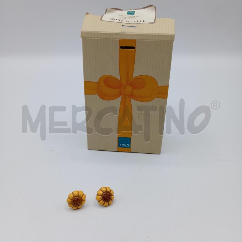 ORECCHINI THUN A BUCO MARGHERITA | Mercatino dell'Usato Burolo 1