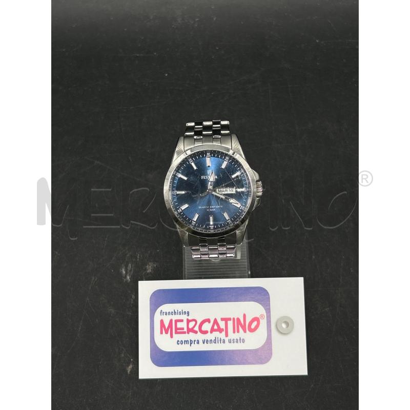 OROLOGIO ACCIAIO FESTIN QUADRO BLU | Mercatino dell'Usato Burolo 1