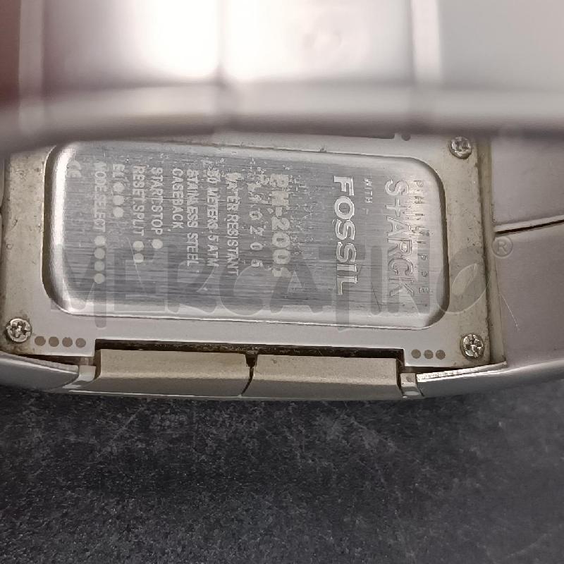 OROLOGIO ACCIAIO PHILIPPE STARCK FOSSIL | Mercatino dell'Usato Burolo 3
