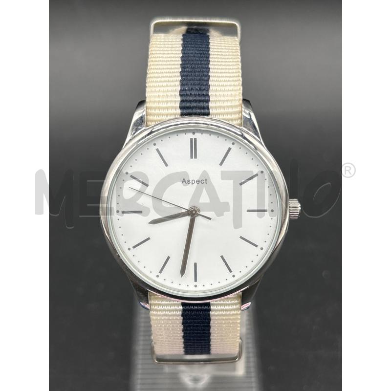 OROLOGIO ASPECT CINTURINO BIANCO BLU | Mercatino dell'Usato Burolo 2