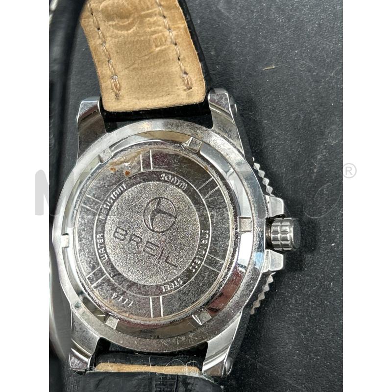 OROLOGIO BREIL CINTURINO PELLE NERA | Mercatino dell'Usato Burolo 3