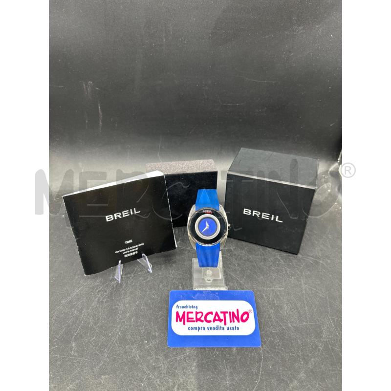 OROLOGIO BREIL CINTURINO SILICONE BLU + SCATOLA | Mercatino dell'Usato Burolo 1
