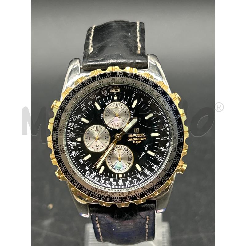 OROLOGIO BREIL CRONOGRAFOQUADRO NERO CINTURINO NERO | Mercatino dell'Usato Burolo 2