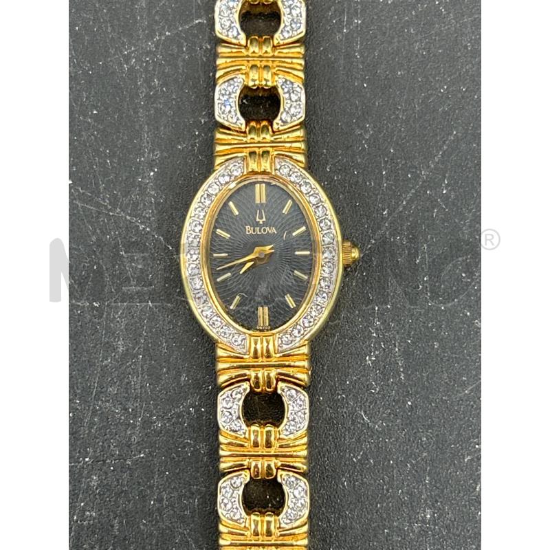 OROLOGIO BULOVA DONNA CON BRILLANNTI QUADRANTE NERO | Mercatino dell'Usato Burolo 2