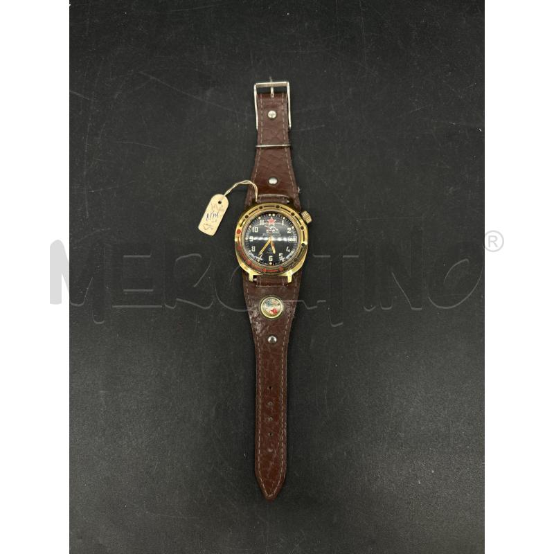 OROLOGIO CARICA MANUALE RUSSO QUADRANTE NERO | Mercatino dell'Usato Burolo 1