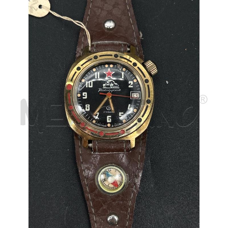 OROLOGIO CARICA MANUALE RUSSO QUADRANTE NERO | Mercatino dell'Usato Burolo 2