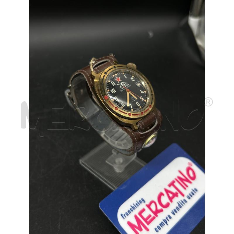 OROLOGIO CARICA MANUALE RUSSO QUADRANTE NERO | Mercatino dell'Usato Burolo 4