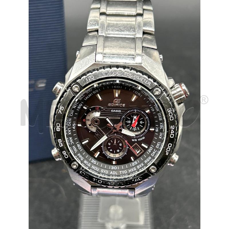 OROLOGIO CASIO EDIFICE ACCIAIO VETRO ZAFFIRO + ISTRUZIONI CON SCATOLA | Mercatino dell'Usato Burolo 2