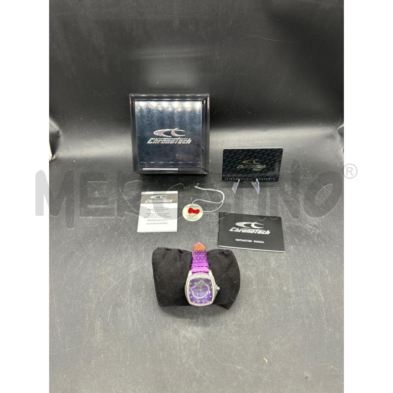 OROLOGIO CHRONOTECH X HALLO KITTY VIOLA + SCATOLA | Mercatino dell'Usato Burolo 1