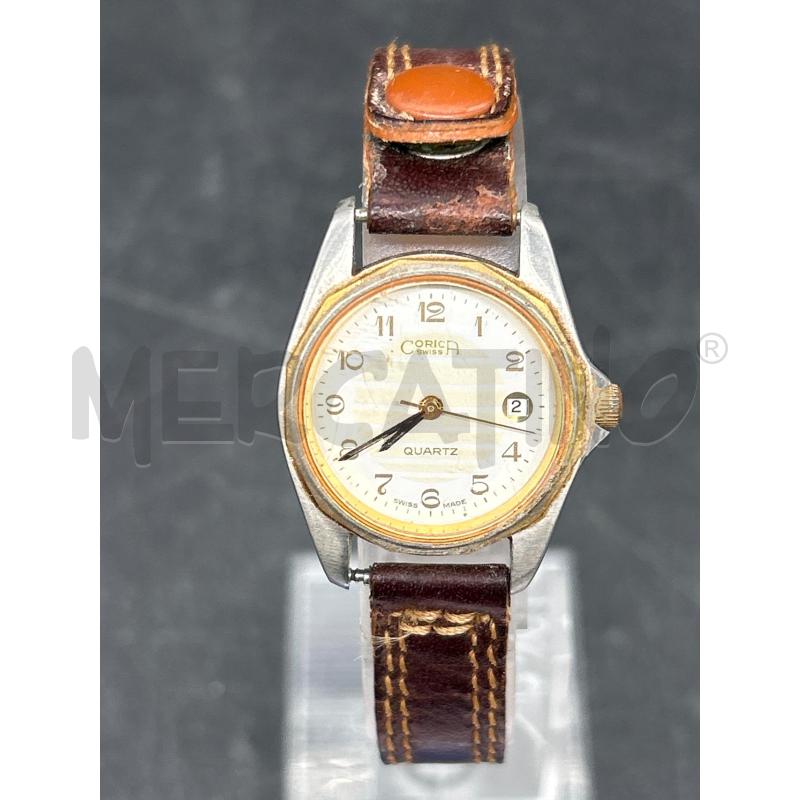 OROLOGIO CORICA CINTURINO PELLE MARRONE | Mercatino dell'Usato Burolo 2