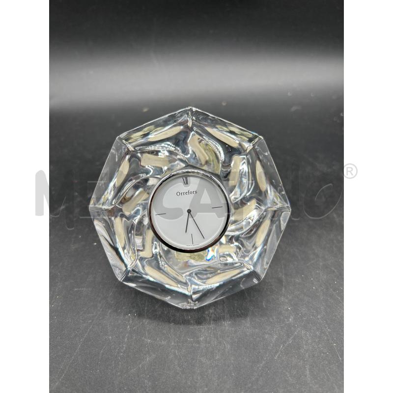 OROLOGIO DA TAVOLO ORREFORS VETRO | Mercatino dell'Usato Burolo 1