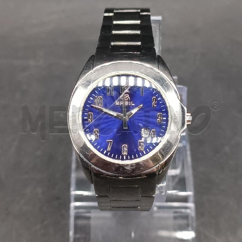 OROLOGIO DONNA BREIL ACCIAIO QUADRO BLU | Mercatino dell'Usato Burolo 1