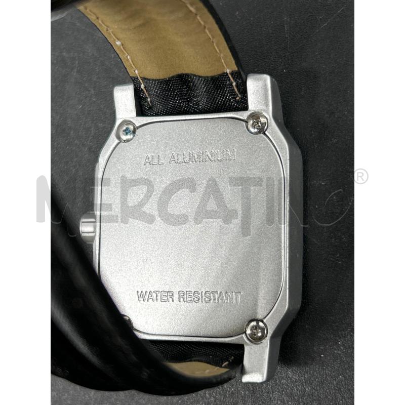 OROLOGIO ELEGANCE ALLUMINIO CINTURINO NERO | Mercatino dell'Usato Burolo 4