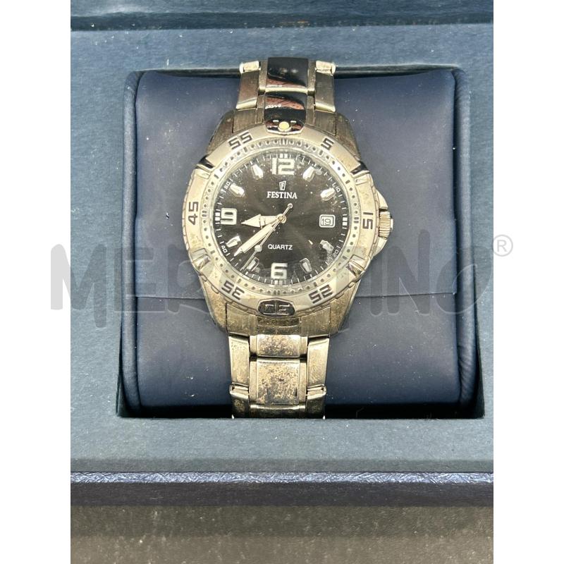OROLOGIO FESTINA ACCIAIO + CINTURINO PELLE CON SCATOLA | Mercatino dell'Usato Burolo 2