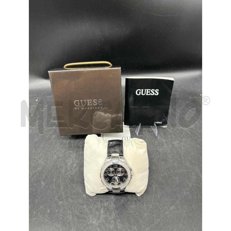 OROLOGIO GUESS NERO CON BRILLANTINI CINTURINO NERO | Mercatino dell'Usato Burolo 1