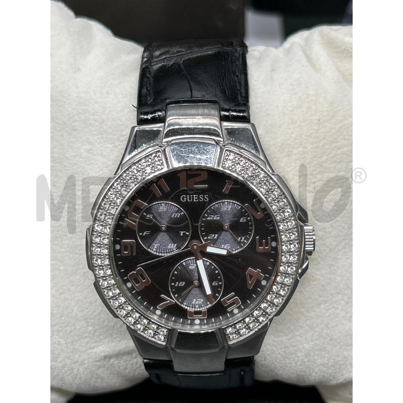 OROLOGIO GUESS NERO CON BRILLANTINI CINTURINO NERO | Mercatino dell'Usato Burolo 2