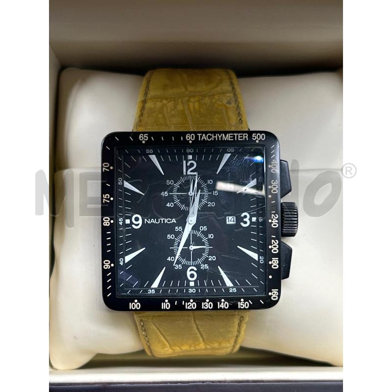OROLOGIO NAUTICA CINTURINO PELLE GIALLO | Mercatino dell'Usato Burolo 2