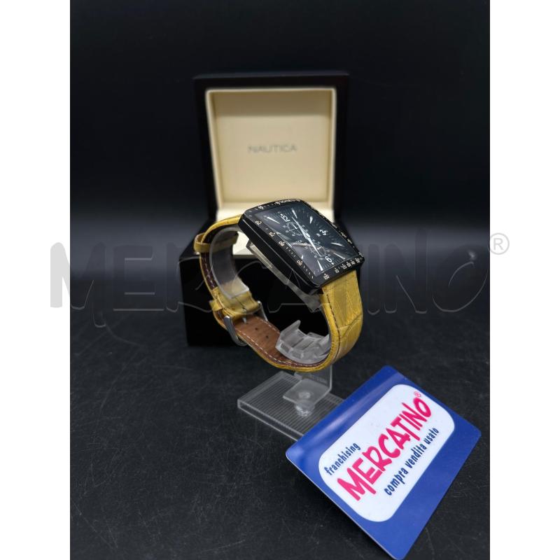 OROLOGIO NAUTICA CINTURINO PELLE GIALLO | Mercatino dell'Usato Burolo 3