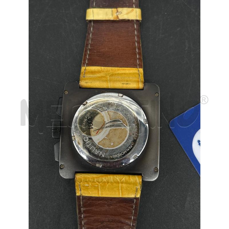 OROLOGIO NAUTICA CINTURINO PELLE GIALLO | Mercatino dell'Usato Burolo 4