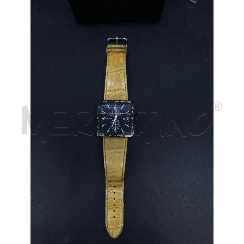 OROLOGIO NAUTICA CINTURINO PELLE GIALLO | Mercatino dell'Usato Burolo 5