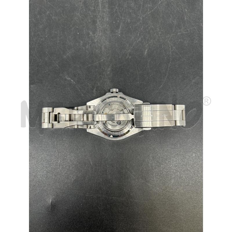 OROLOGIO PAGRNE ACCIAIO QUADRO BIANCO AUTOMATICO | Mercatino dell'Usato Burolo 5