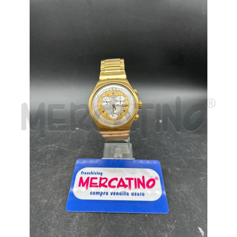 OROLOGIO SWACHT IRONY CHRONO GOLD CHEST METALLO | Mercatino dell'Usato Burolo 1