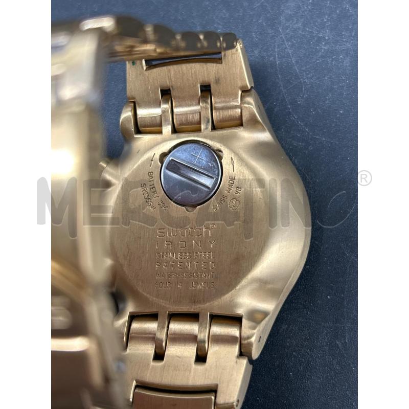 OROLOGIO SWACHT IRONY CHRONO GOLD CHEST METALLO | Mercatino dell'Usato Burolo 3