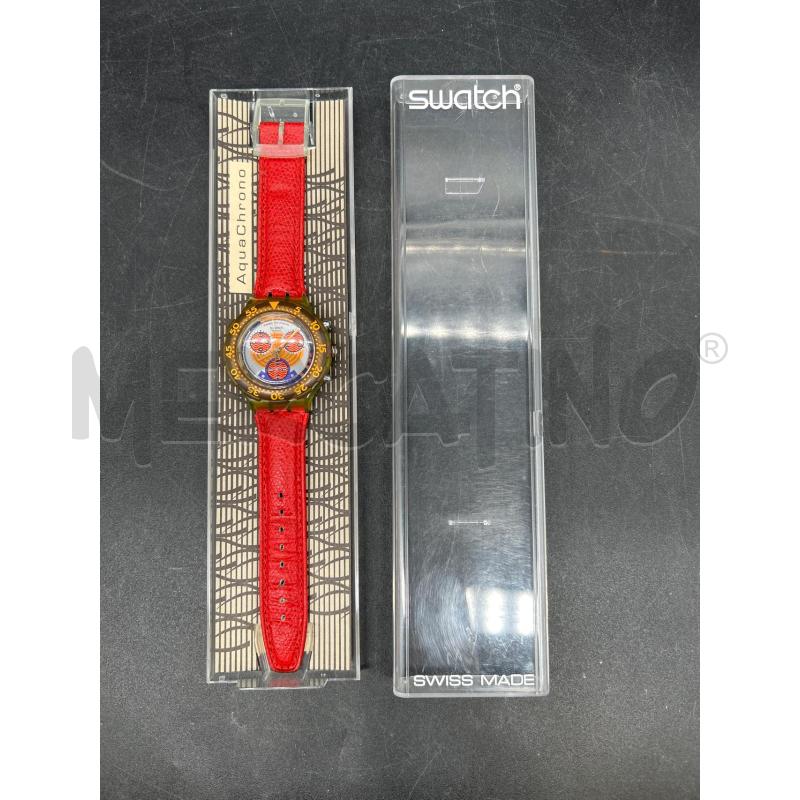 OROLOGIO SWATCH AQUACRONO CINTURINO ROSSO | Mercatino dell'Usato Burolo 1