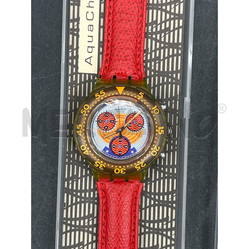 OROLOGIO SWATCH AQUACRONO CINTURINO ROSSO | Mercatino dell'Usato Burolo 2