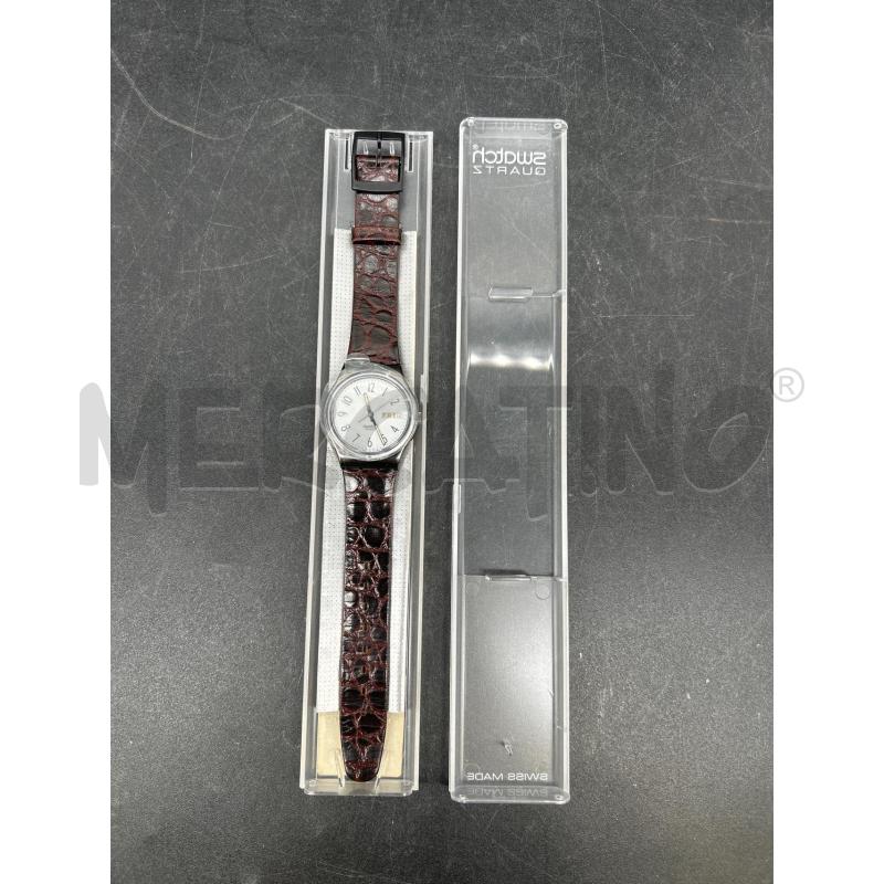 OROLOGIO SWATCH CINTURINO PELLE MARRONE | Mercatino dell'Usato Burolo 1