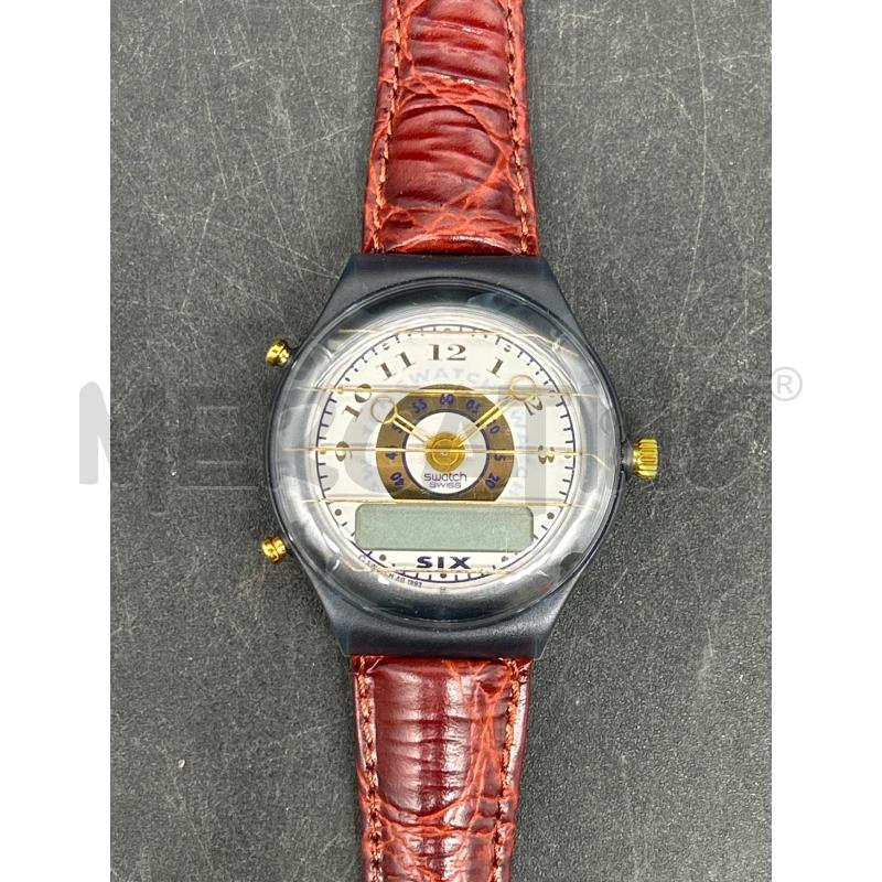 OROLOGIO SWATCH CINTURINO PELLE MARRONE | Mercatino dell'Usato Burolo 2
